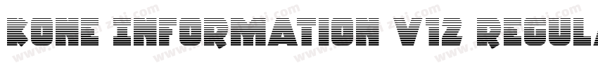 KONE Information v12 Regular字体转换